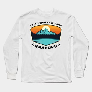 Annapurna mount Everest Katmandu Shop - Nepal Katmandu Travel Long Sleeve T-Shirt